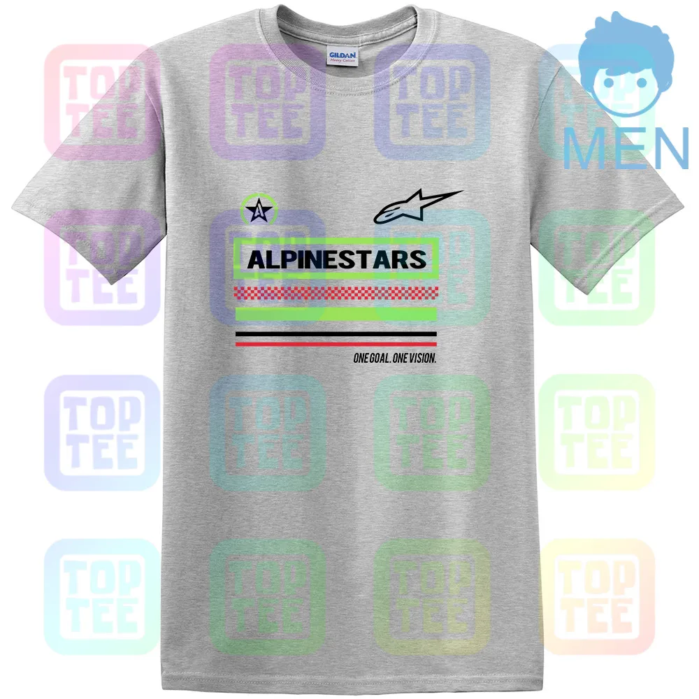 Черная футболка Alpine Star - Цвет: MEN-GRAY