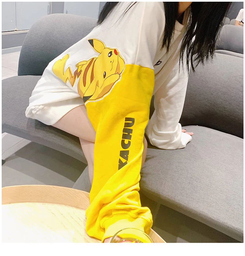 Cute Pikachuu Pokedex T Shirt Pokemon Pocket Monsters Poketto Monsuta Women Casual TShirt Premium T-Shirt Long Sleeve Shirt Girl