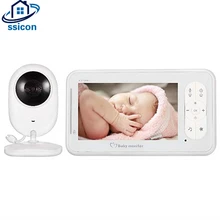 Видеоняня монитор 2,4G беспроводной с 4,3 дюймовым ЖК-дисплеем 2 способа аудио разговора ночного видения наблюдения безопасности няня камера няня Няня няня