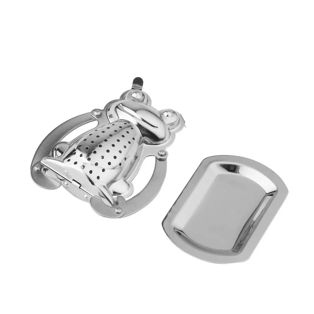 

New Arrival Stainless Steel Mesh Loose Tea Leaf Infuser Filter Herbal Spice Strainer Diffuser Frog/Robot/Rocket/Monkey Mold