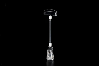 

Clear Plastic Double Clamp Sign Holder Retaling Store Tag Clip