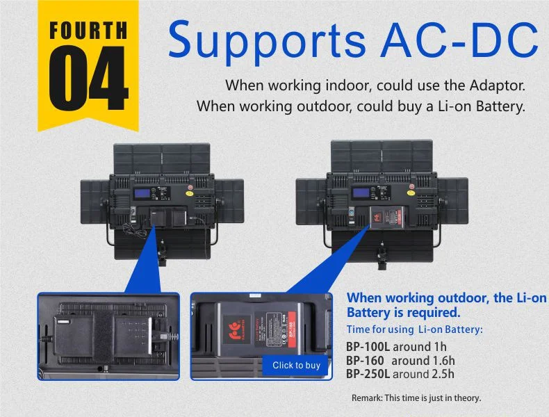 FalconEyes LED 비디오 패널 빛 100W 바이 컬러 터치 스크린 사진 조명 제품  광고  스튜디오 촬영 LP-2005TD yongnuo nanguang lishuai soonwell zhiyun Arri Aputure DJ