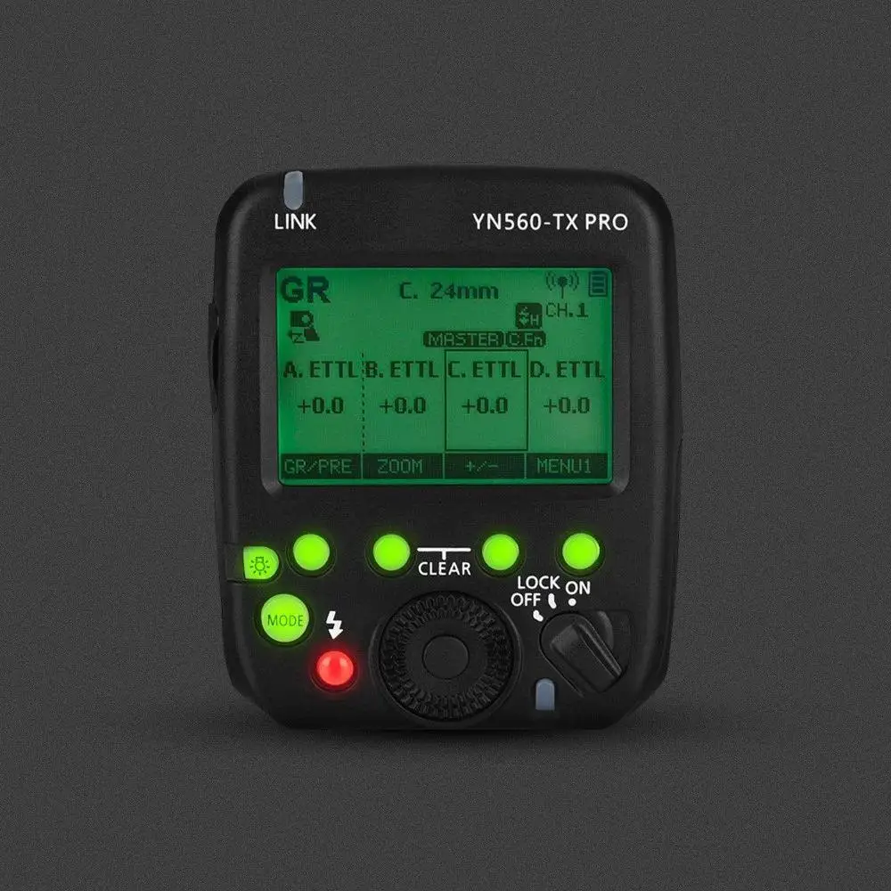 YN560-TX PRO 2,4G накамерный триггер вспышки Speedlite беспроводной передатчик с ЖК-экраном для камеры Nikon DSLR спуск затвора
