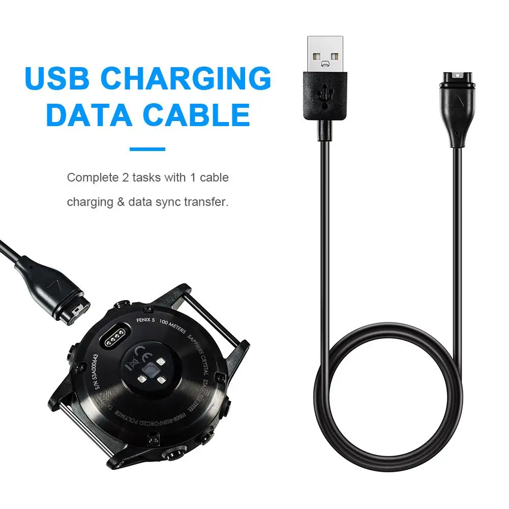 High Quality Charging Data Sync Cable Replacement Charger Cord For Garmin Fenix 5 5S 5X