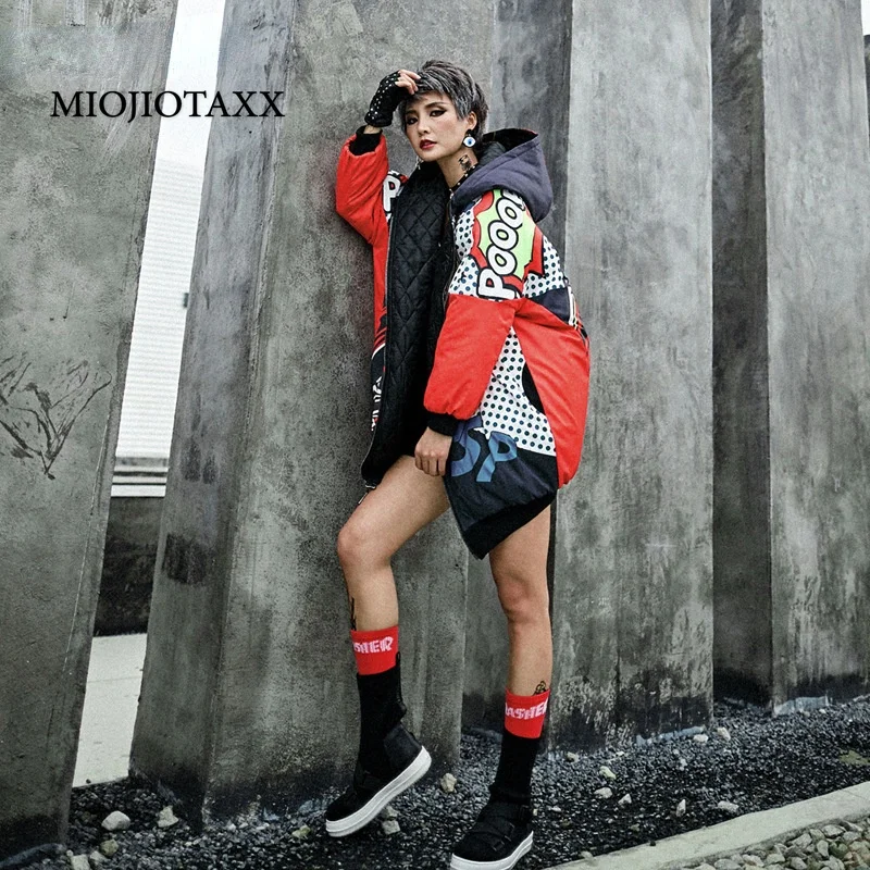 人気ファッションまとめランキング Miojiotaxx21冬ヨーロッパのアメリカの新しい綿の衣類コート オーバーコート フード付き ルーズフィット婦人服ハイストリート 日本サイト Www Adnap Gov Mz