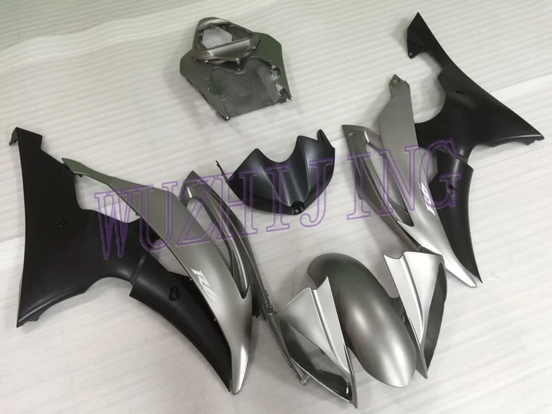 Мотоцикл обтекатель YZF R6 10 11 обтекатель для YAMAHA YZFR6 2010 серебристый Черные Пластиковые обтекатели YZF600 R6 2008 - Цвет: INJECTION mold