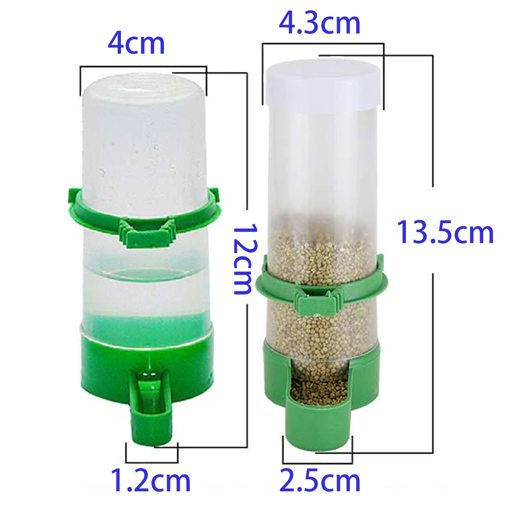 Bird Feeder Parrot Feeder Bird Water Drinker Pet Water Feeder Bird Supplies 1pcs Bird Water Drinker Feeder Automatic Drinking Fountain Pet Parrot Cage Bottle Drinking Cup Bowls Dispenser