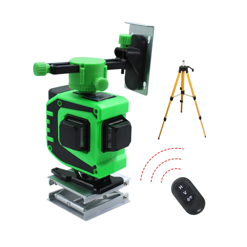 

BIGGRIT 12 Green Lines 3D Laser Level Horizontal And Vertical Cross Lines With Auto Self-Leveling Indoors and Outdoors