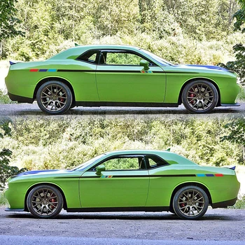 

Decals Car universal stickers 2pcs Auto Tuning Accessories Car Side Stripe Stickers Vinyl Film