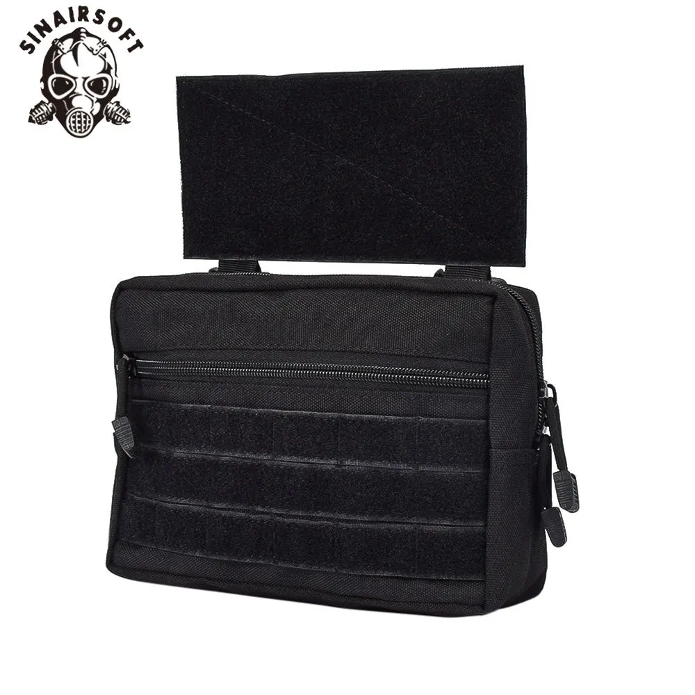 

Tactical Drop Pouch 1000D Nylon Molle Vest Pouch Utility Waist Bag Sub Abdominal Pouch for JPC CPC AVS Vest Mini Chest Rig Bag