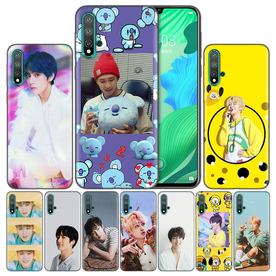 

TPU Silicon Cover Shell For Huawei Honor 8A 8C 8S 8X 9X 9 10 20 Pro Lite Play 20i 7C Luxury Phone Case Korean Music Band