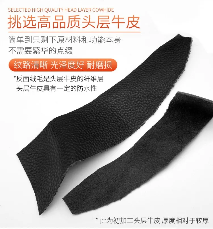 가죽 2피스 펜 커버 보호 커버 헤드 레이어 소가죽 펜 가방 문구 상자 양면 가죽 분리 보관 가방