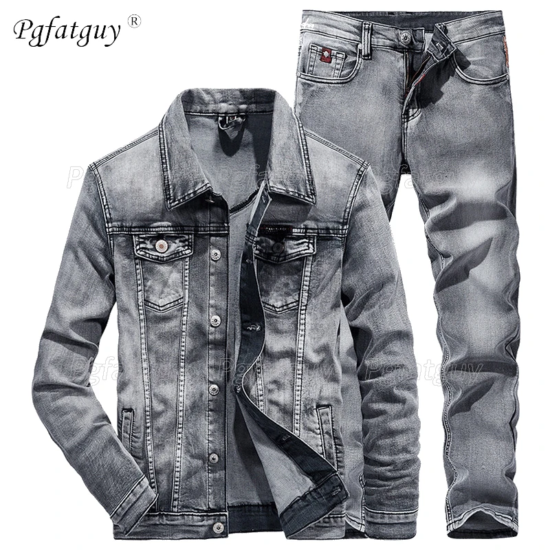 Jeans Fashion Slim Couple Denim Suit 