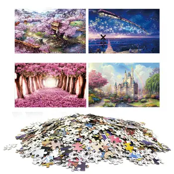 

Educational Games Toys Jigsaw Puzzle with Picture Puzzle 1000 Pieces Mini Wooden Assembly Puzzle Toys for Adults Children