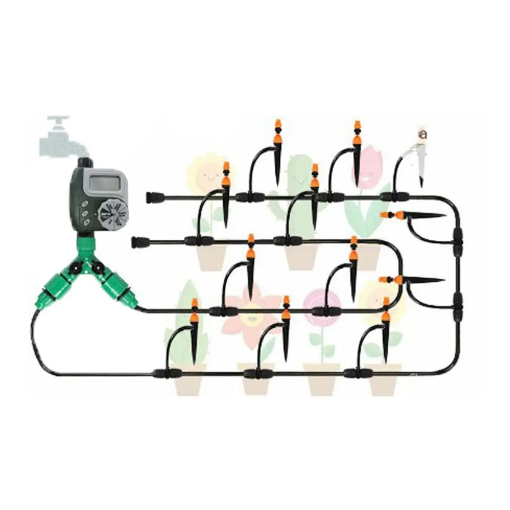Садовый автоматический полив таймер кран шланг нагрудник электронный орошение управление Лер сад полив управление системы