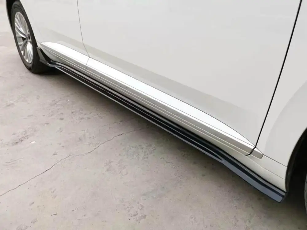 Для CC Arteon Автомобильная боковая юбка для Volkswagen VW CC Arteon боковые юбки спойлер для губ комплект кузова автомобильный Стайлинг глянцевый черный