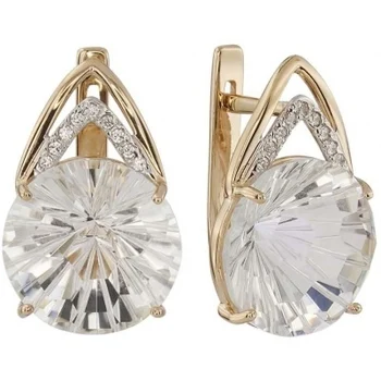 

Aloris earrings with rhinestone and cubic zirconia in red gold