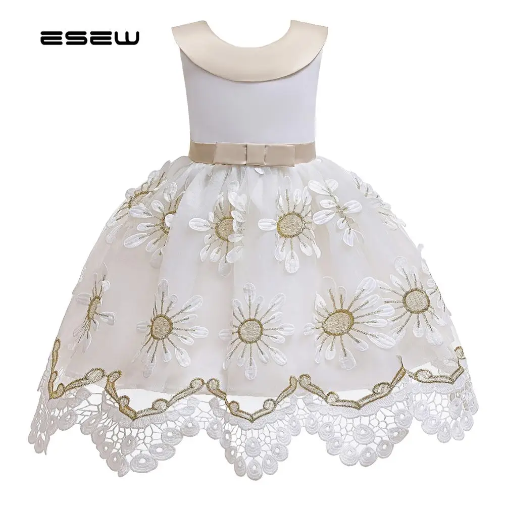 Детские летние платья для девочек Платья с цветочным принтом без рукавов платье