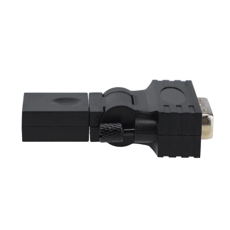 360 градусов Поворотный 24+ 1pin DVI штекер HDMI Женский конвертер адаптер