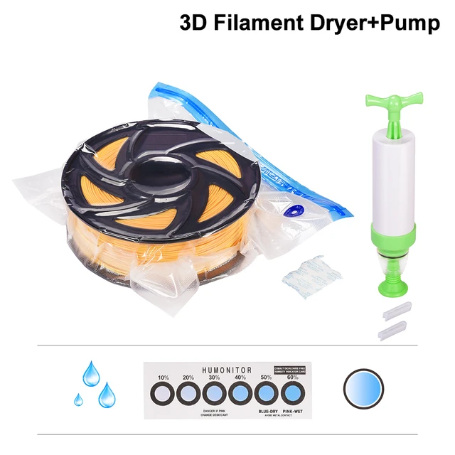 3D Printer Filament Storage Kit Vacuum Sealing Bag Air Pump Filament Dryer  Set