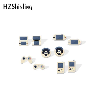 

2020 New Video Game Stud Earring Funny Acrylic Earring Handmade Earrings Resin Epoxy Jewelry Gifts Men