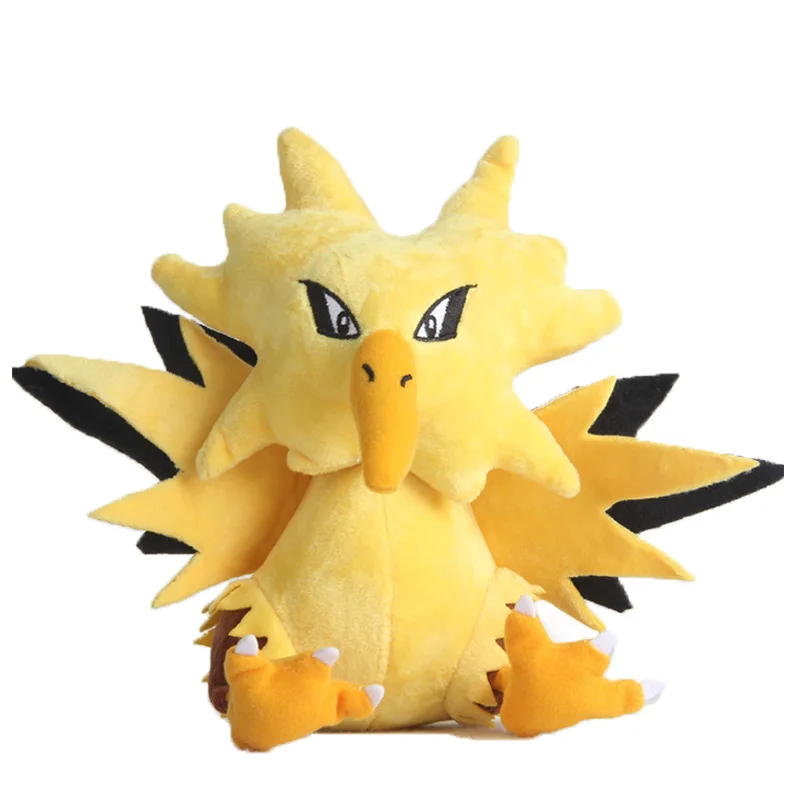 22cm Zapdos 10-23 см Пикачу Плюшевые игрушки в виде животного мягкая набивная кукла горячий зверь Jigglypuff Charmander карманное животное Peluche плюшевые игрушки детские подарки - Цвет: 22cm Zapdos