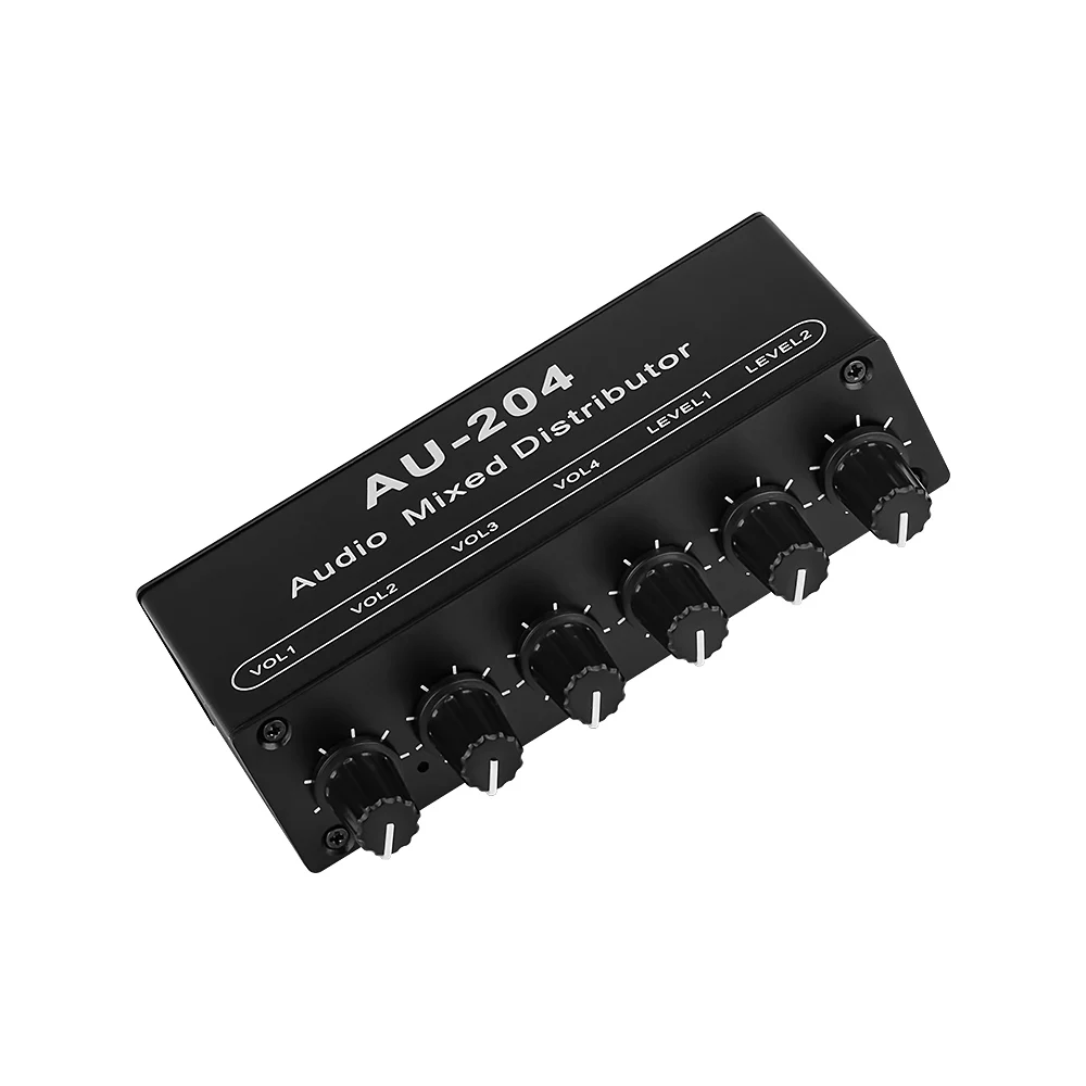 AIYIMA Stereo headphone Mixer Distributor for headphone External Power AMP Volume independent control DC5 19V 2 inputs 4 outputs