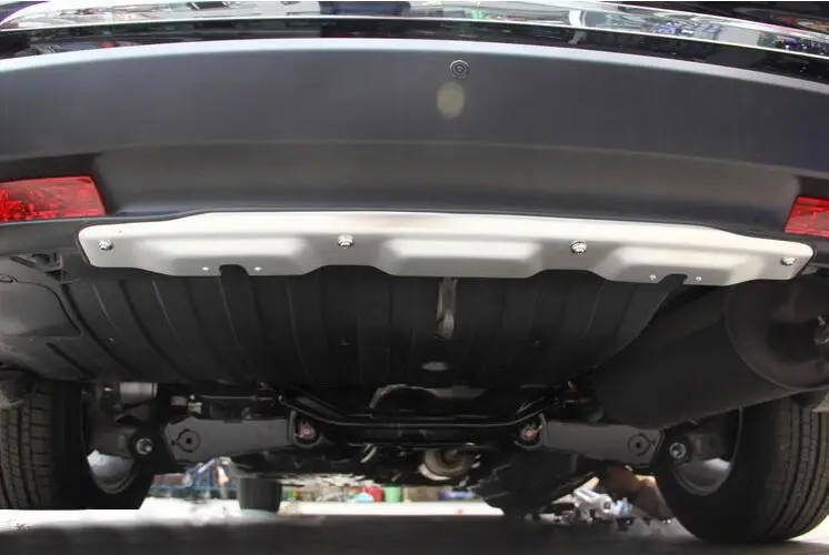 rear Для Honda CRV CR-V 2012 2013 Автомобильный ABS Хром Передний Задний бампер задняя дверь полоски на педали накладка лампы порог 2 шт - Цвет: rear