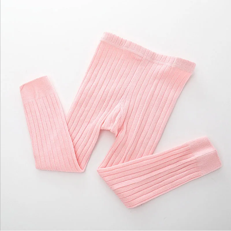 Осенне-зимние леггинсы для маленьких девочек г. Плотные теплые штаны Детские теплые зимние винтажные брюки для девочек, леггинсы - Цвет: Розовый