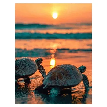 

5D DIY Diamond Painting Full Square/Round Drill tortoise 5D Diamond Painting Embroidery Cross Stitch gift Home Decor Gift A177