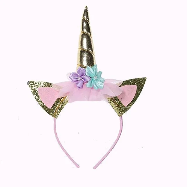 Headband Детские платья, платье для девочек, одежда без рукавов, детское праздничное платье принцессы, одежда с единорогом - Цвет: Headband