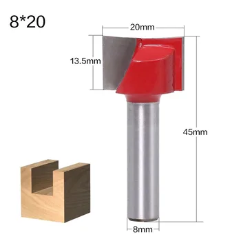 

6Pcs/set 8mm Shank Cleaning Bottom Router Bit Solid Carbide Woodworking Tools New Arrivals Part Kit