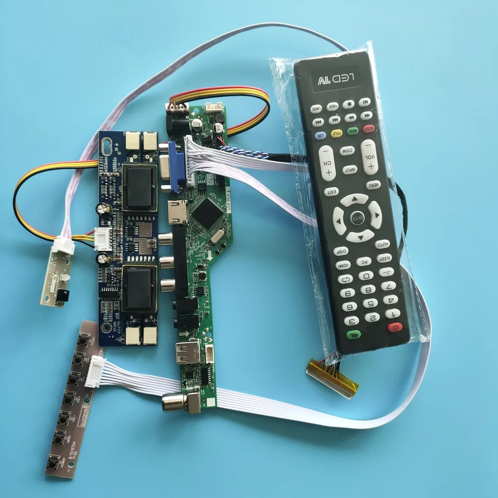 for M201EW02 V9 30pin New LCD kit Module VGA AV TV USB 4 lamps Digital Signal 1680X1050 20.1&quot Controller Driver Board | Компьютеры и