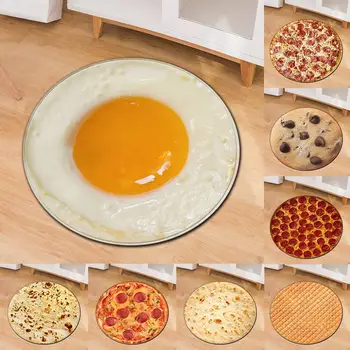 

Omelette Biscuit Food Modeling 3D Printing Realistic Non-Slip Baby Crawling Carpet