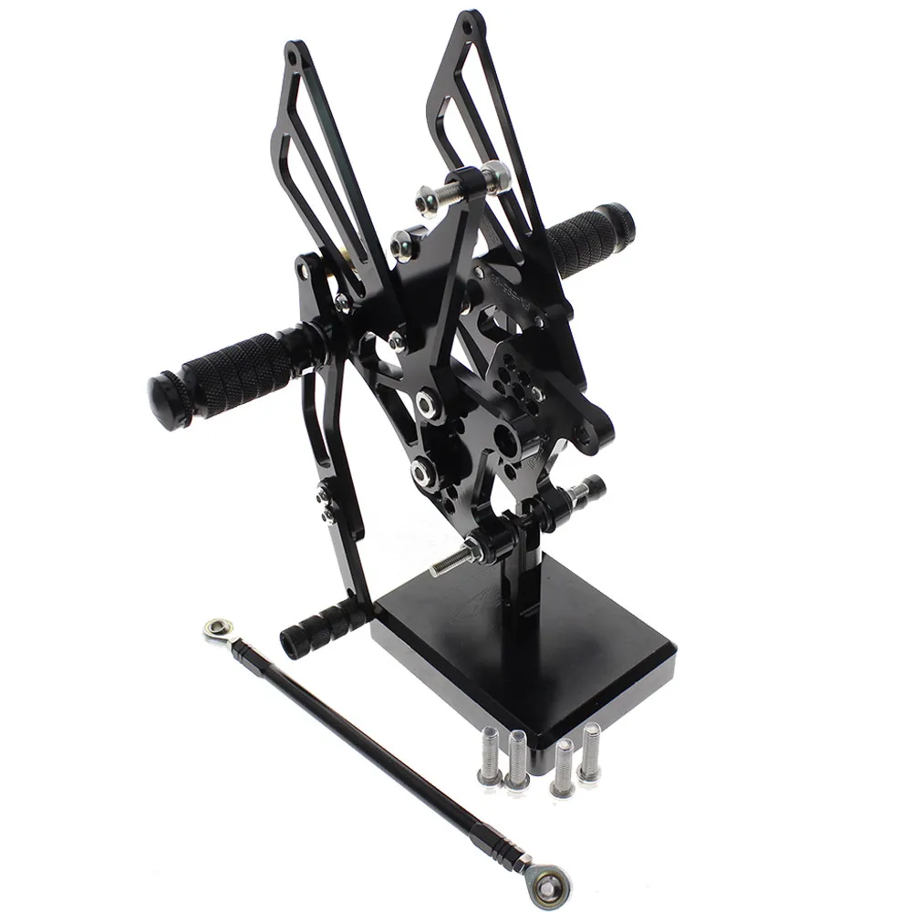 Для TRIUMPH Скорость тройной 509 595 955 1050 мотоцикл подножки Алюминий Rearset сзади набор подножек подставки для ног педаль Ped