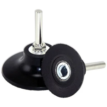 

2 Rubber Roll On Holder With 1/4 Shank For R-type Sanding Disc Sander Pad Tool