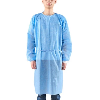 

High Disposable Non-woven Workwear Protection Clothing Breathable Isolation Gown LG66