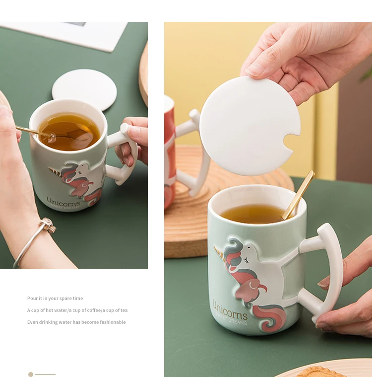 Unicorn Coffee Ceramics Cups