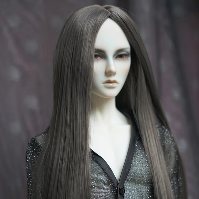 Bybrana 1/3 1/4 1/6 1/8 BJD парик высокой температуры длинные черные прямые волосы MSD SD Yosd для