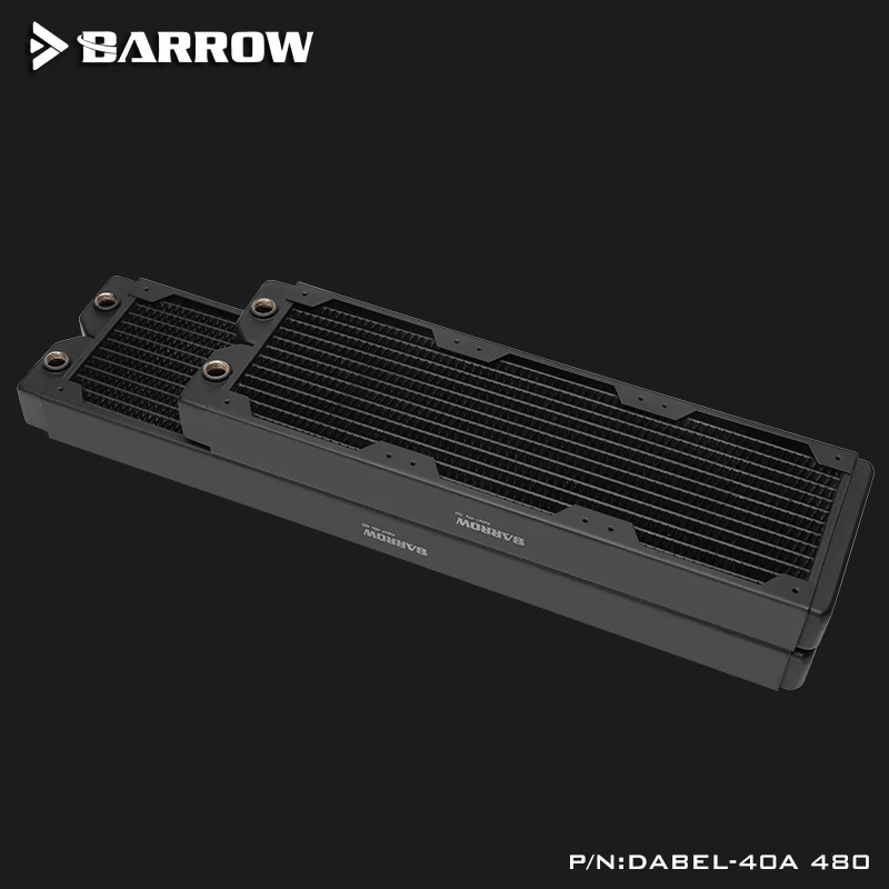 Медный радиатор Barrow для водяного охлаждения толщина 40 мм 12 циркуляционных водных