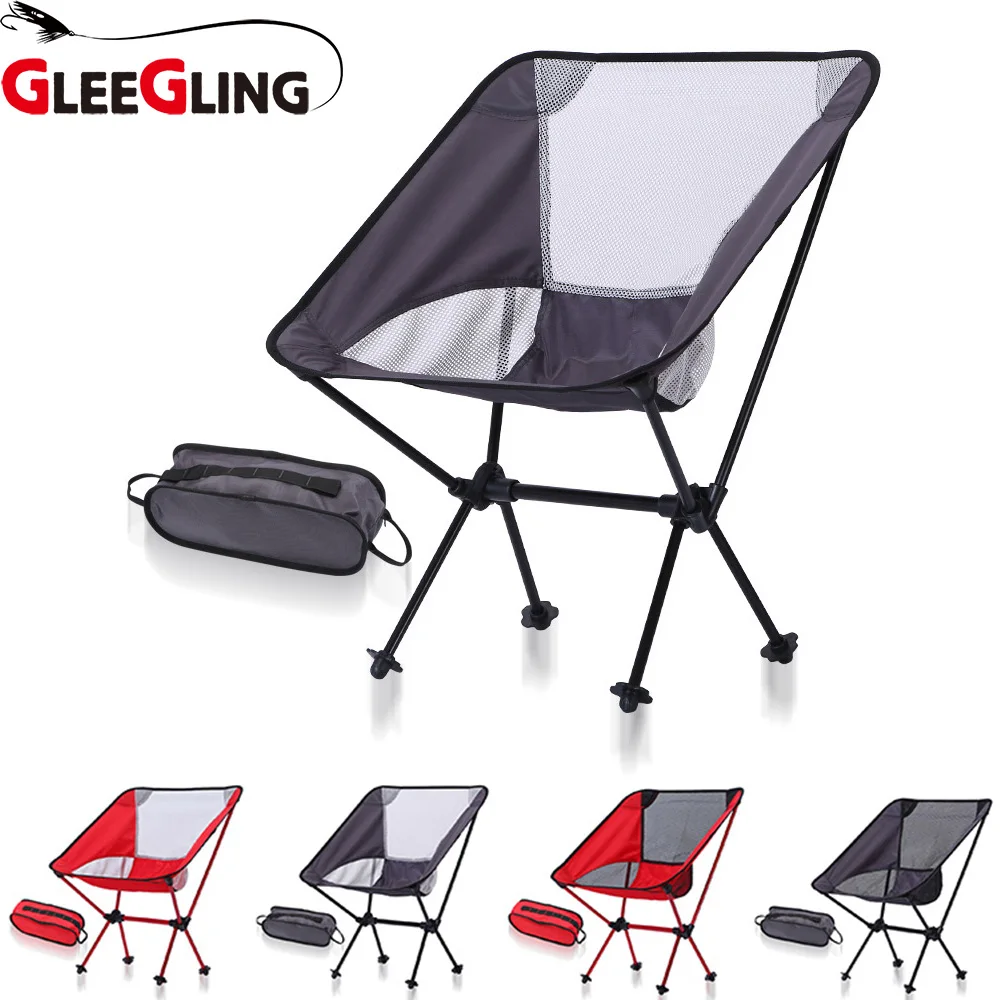 GLEEGLING Легкий стул складной походный стул легкий шезлонг Кемпинг плианте рыболовное кресло для пикника пляжные вечерние FLC03