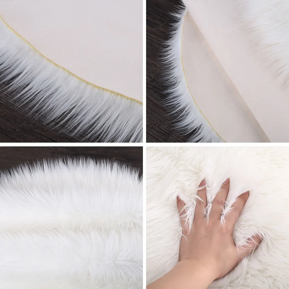 Теплый пушистый коврик 120X60 см роскошный пол шерстяной ковер Противоскользящий домашний диван разноцветный ковер пол стул гостиная
