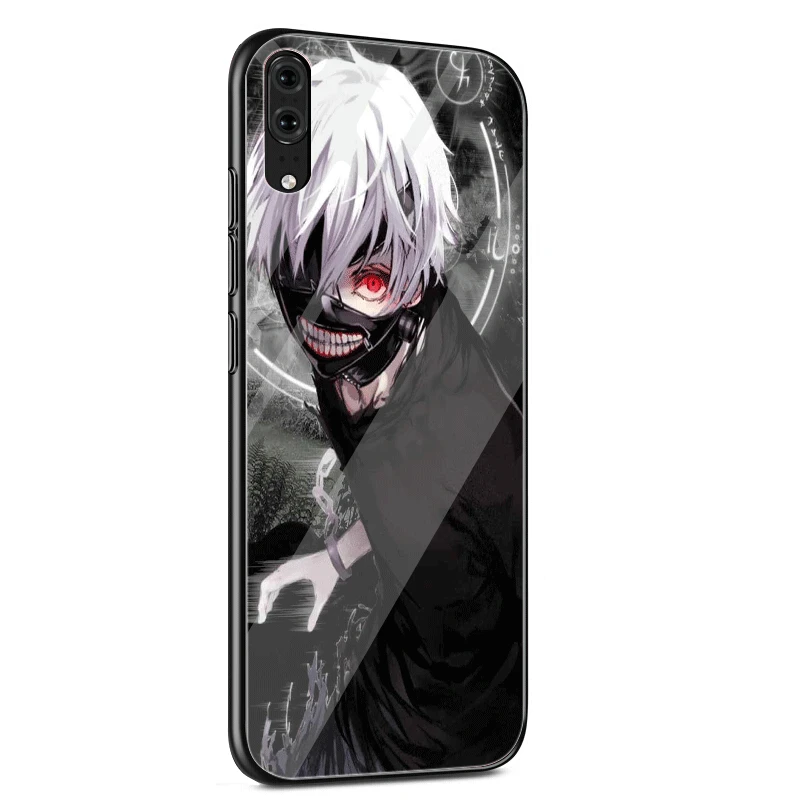 G10 Чехол для huawei P30 P20 P Smart P10 Y6 7A Y9 Honor 8X9 10 mate 20 Pro Lite с черно-белым рисунком аниме, Токио, вампиры - Цвет: G10