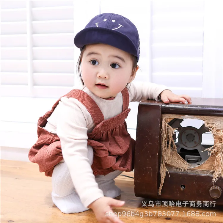 

CHILDREN'S Hat Cartoon Smiley BOY'S Baseball Cap Snap-brim 4-18 Months Girls Brim Hat Baby Soft Brimmed Hat Spring