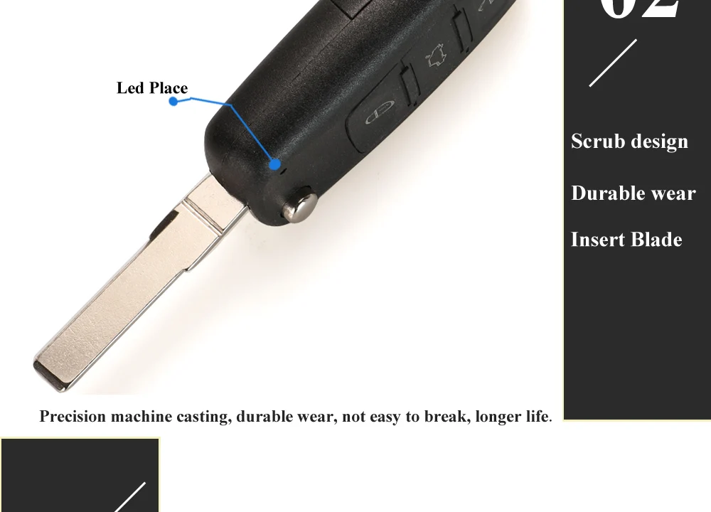 Chiave/Telecomando Per Volkswagen Touareg 434mhz Id46 Chip 1k0959753aa Di Vibrazione A Distanza Pieghevole Auto Fob - Di Keylessgo Completa Di Smart 3 Pulsante Volkswagen - He80041bee02a4cb7be24b79c680f27e92