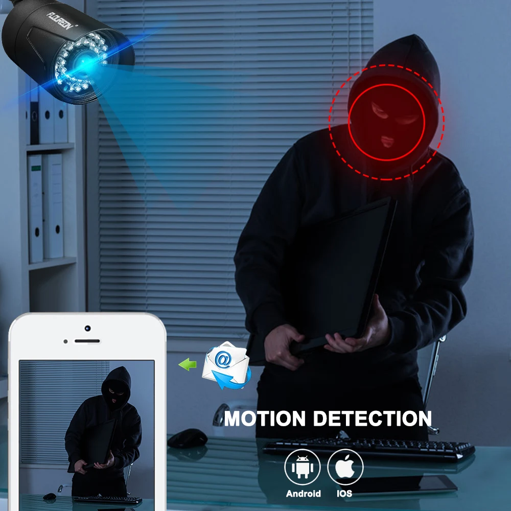 DIDIHOU 8CH Wireless 1080P CCTV Security System NVR Kit 8pcs 2MP HDMI POE NVR IP Night Vision CCTV Camera IP Video Surveillance