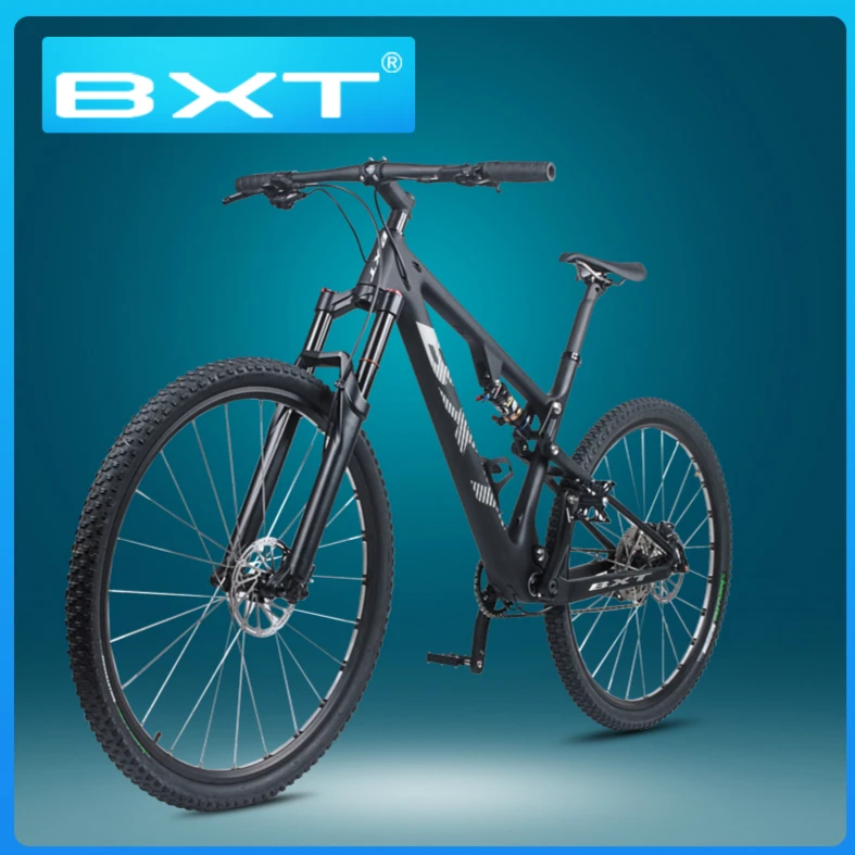 

Mountain Bike With Full Suspension Fork Frame Disc Brake 29inch 4 Bearing Disc-Brake Carbon Handlebar 660mm Free Shipping