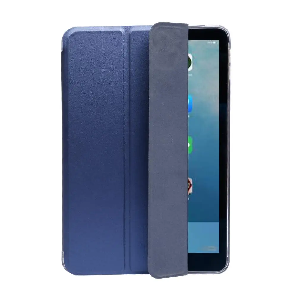 Из искусственной кожи чехол для Apple iPad Pro 10,5 A1701 A1709 A1852 шелковистый защелкивающийся чехол-подставка на Fundas смарт-чехол для планшета для iPad Pro 10,5 состояния заданием будильника B - Цвет: Navy