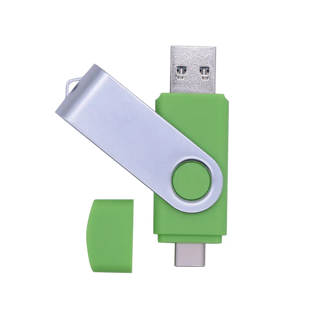 2IN 1 Type-C USB 2.0 Flash Drives Pendrive usb key USB Flash Drive 64GB 32GB 16GB 128GB Pen Driver Cle USB(10pcs free logo) usb for sale USB Flash Drives