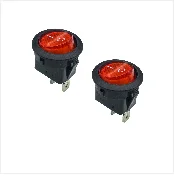 5 штук в партии KCD1 224N 23 мм круглый 4 Pin 250V 6A желобковый выключатель оснастки в SPST включения выключения кулисный переключатель